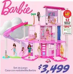 Soriana Híper Barbie - set de juego casa con resbaladilla oferta