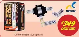 Soriana Híper Novelty - dominó doble 12, 91 piezas oferta