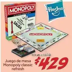Soriana Híper Hasbro - monopoly classic refresh oferta