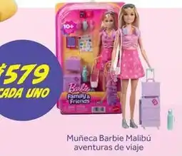 Soriana Híper Barbie - muñeca malibú aventuras de viaje oferta