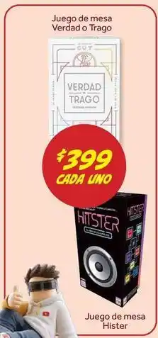 Soriana Híper Juego de mesa verdad o trago / juego de mesa hister oferta