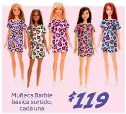 Soriana Híper Barbie - muñeca básica surtido oferta