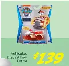 Soriana Híper Paw patrol - vehículos diecast oferta