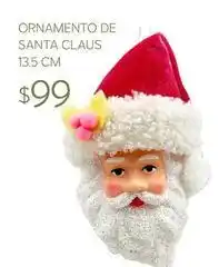 Soriana Híper Ornamento de santa claus oferta
