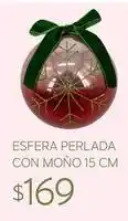 Soriana Híper Esfera perlada con moño oferta