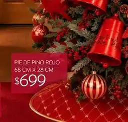 Soriana Híper Pie de pino rojo oferta