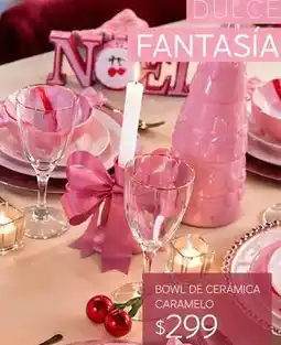 Soriana Híper Bowl de cerámica caramelo oferta