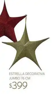 Soriana Híper Jumbo - estrella decorativa jumbo 76 cm oferta