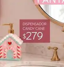 Soriana Híper Dispensador candy cane oferta