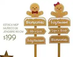 Soriana Híper Estaca mdf muñeco de jengibre oferta