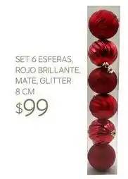 Soriana Híper 8 - set 6 esferas oferta