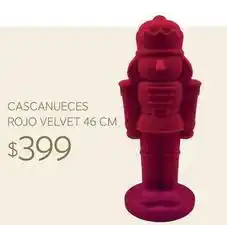 Soriana Híper Velvet - cascanueces rojo velvet oferta