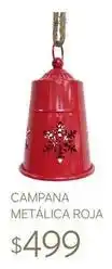 Soriana Híper Campana - metálica roja oferta