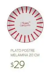 Soriana Híper Plato postre melamina oferta