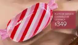Soriana Híper Plato de servicio caramelo de cerámica oferta
