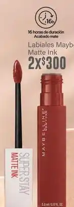 Soriana Híper Maybelline - labiales matte ink oferta