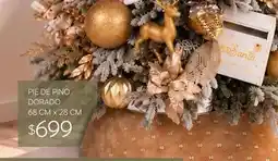 Soriana Híper Pie de pino dorado oferta