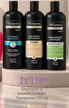 Soriana Híper Tresemmé - shampoo o acondicionador oferta