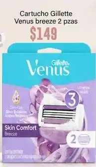 Soriana Híper Gillette - cartucho venus breeze 2 pzas oferta