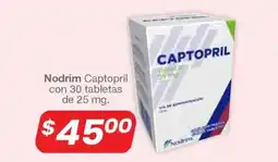Farmacia Soriana Nodrim Captopril oferta