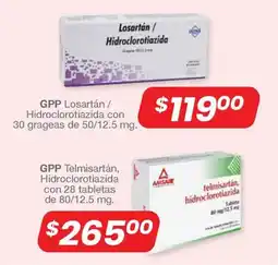 Farmacia Soriana GPP Losartán / Hidroclorotiazida oferta