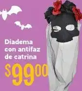 Soriana Híper Diadema con antifaz de catrina oferta
