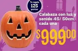 Soriana Híper Luz - calabaza con luz y sonido oferta