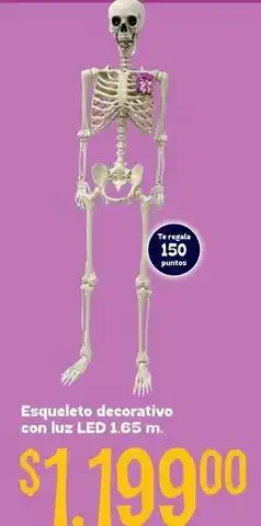 Soriana Híper Luz - esqueleto decorativo con luz led 1.65 m oferta
