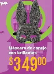 Soriana Híper Máscara de conejo con brillantes oferta