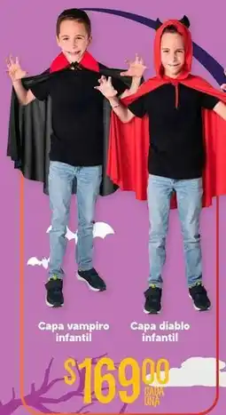 Soriana Híper Diablo - capa vampiro infantil, capa diablo infantil oferta
