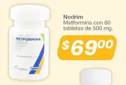 Farmacia Soriana Nodrim Metformina oferta