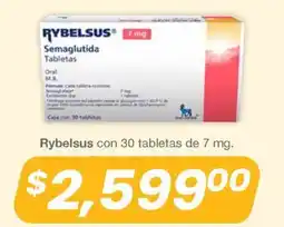 Farmacia Soriana Rybelsus Semaglutida Tabletas oferta
