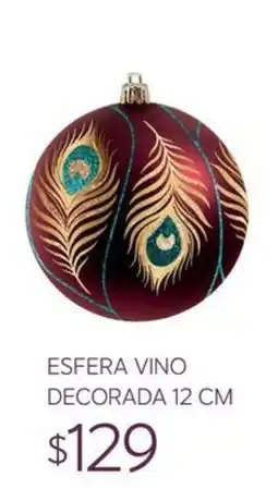 Soriana Súper Esfera Vino Decorada oferta