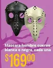 Soriana Híper Cuervo - mascara hombre cuervo oferta
