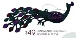 Soriana Súper ornamento decorado pavorreal oferta