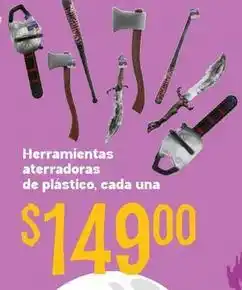 Soriana Híper Una - herramientas aterradoras de plástico oferta