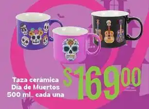 Una - taza cerámica día de muertos