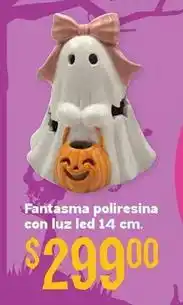 Soriana Híper Luz - fantasma poliresina con luz led 14 cm oferta