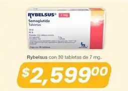 Soriana Híper Semaglutida tabletas 7 mg oferta