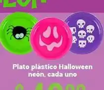 Soriana Híper Plato plástico halloween oferta
