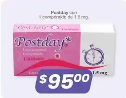 Soriana Híper Postday - con 1 comprimido oferta