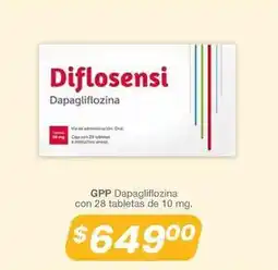 Soriana Híper Dapagliflozina con 28 tabletas de 10 mg oferta