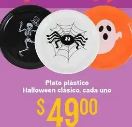 Plato plástico halloween clásico