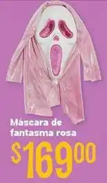 Soriana Híper Máscara de fantasma rosa oferta