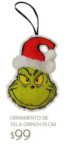 Soriana Súper Ornamento de Tela Grinch oferta