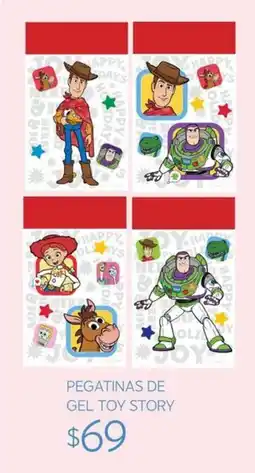 Soriana Súper Pegatinas de gel toy story oferta
