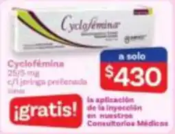 Farmacias Benavides Cyclofemina oferta