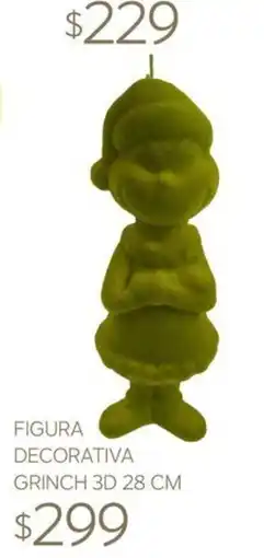 Soriana Súper Figura decorativa grinch 3d oferta