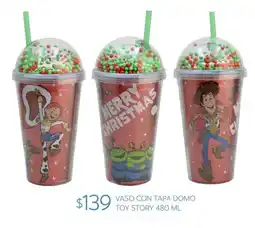 Soriana Súper Vaso con tapa domo toy story oferta
