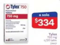 Farmacias Benavides Tylex 750 oferta